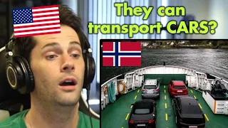 American Reacts to How Ferries in Norway Work