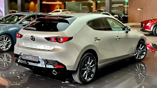 ( 2024 ) Mazda 3 Luxury Hatchback - Platinum Quartz color