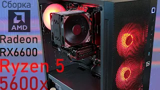 Ryzen 5 5600x + Radeon RX6600. Сборка системного блока на AMD.