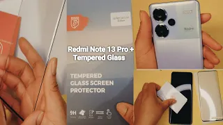 Redmi Note 13 Pro Plus Tempered Glass | Without Liquid | ROSSO Tempered Glass Installation