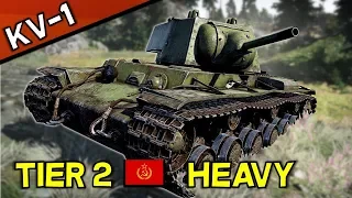 KV-1 Russian Tier 2 Heavy Tank Review -- War Thunder