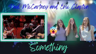 So Much Talent! | Paul McCartney And Eric Clapton | Something | Kathy And Donna Reaction
