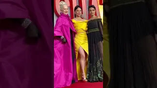 Rachel Zegler, Helen Mirren, Lucy Lui At Shazam Fury Of The Gods Movie Premiere Red-carpet #shorts