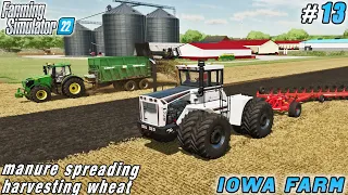 Sale straw bales, manure spreading, plowing | Iowa Plains View | Farming simulator 22 | Timelapse 13