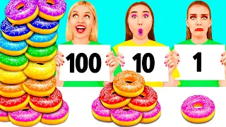 100 Capas de Alimentos Desafío | Situaciones Divertidas de Comida por Craft4Fun Challenge