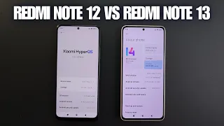 Redmi Note 12 HyperOS vs Redmi Note 13 MIUI 14 | Speedtest,Comparison