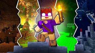 ZEREI O MOD ALEX CAVES POR COMPLETO no MINECRAFT!! (O Filme)