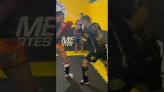 Charles Oliveira striking training