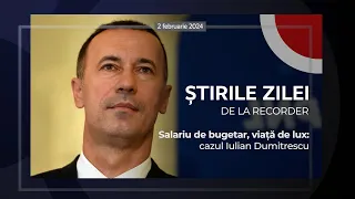 2 FEBRUARIE 2024. Salariu de bugetar, viață de lux: cazul Iulian Dumitrescu