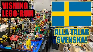 LEGOstad och LEGO-rum. Visning på svenska!