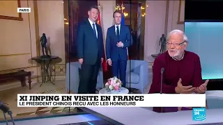 Le président chinois Xi Jinping reçu en France avec les honneurs