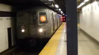 IND 8th Ave Line: R68 D Train at Chambers St-World Trade Center (Weekend-Chambers St Bound)