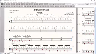 Drum Score - AC/DC - Thunderstruck (preview)