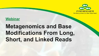 Webinar: Metagenomics and Base Modifications From Long, Short, and Linked Reads