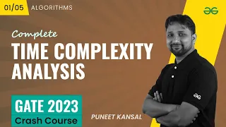 Time Complexity Analysis | Algorithms | GATE 2023 CRASH COURSE