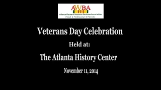 Veterans Day Celebration at The Atlanta History Center - November 11, 2014