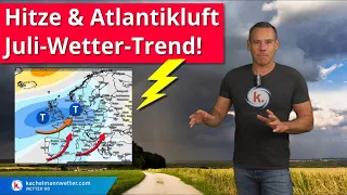 Zwischen Hitze und Atlantikluft - der Juli-Wetter-Trend