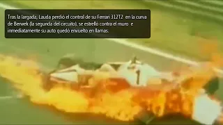 IMÁGENES INÉDITAS DEL ACCIDENTE DE NIKI LAUDA EN EL GP DE ALEMANIA DE 1976