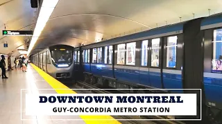 Montreal Metro Station Guy-Concordia - Green Line - Montreal Subway