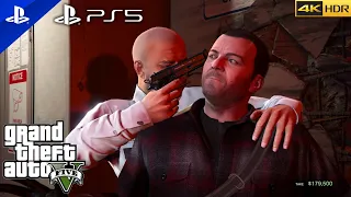 GTA 5 (PS5) Mission #1 - Prologue [100% Gold Medal Walkthrough] 4K HDR 60fps