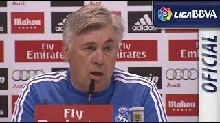 Rueda de Prensa | Press Conference de Ancelotti previa al Real Madrid - FC Barcelona - HD