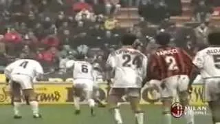 Serie A 1995-1996, day 20 Milan - Roma 3-1 (Weah, Moriero, Aldair o.g., Panucci)