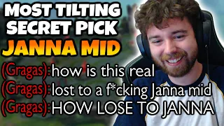 FULL AP JANNA MID is SO TILTING TO FACE (Run around to every fight and win it!)