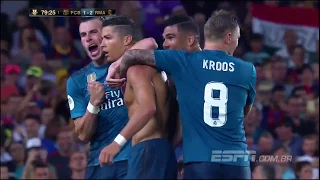 Barcelona 1 x 3 Real Madrid pela supercopa da espanha Espn Brasil