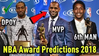 NBA Award Predictions 2017-2018! (Season Preview)