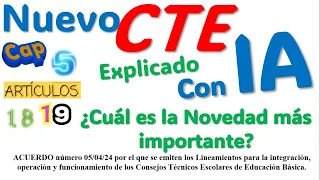 Nuevo CTE 2024 cap5 CREACIÓN COMITÉ DE PLANEACIÓN Y EVALUCION Es lo más relevante EXPLICADO con IA