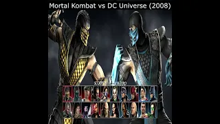 Character Select Komplete Evolution (All Mortal Kombat games) #shorts