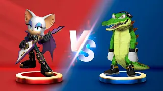 Sonic Dash - Vector VS  Rockstar Rouge - Movie Sonic vs All Bosses Zazz Eggman