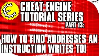 Cheat Engine 6.5 Tutorial Part 14: How to Find Addresses an Instruction Accesses! [Deadpool]