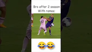 Messi turning into Ramos😂🤣#shorts #shortsfeed #football