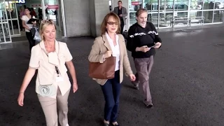 EXCLUSIVE: Nathalie Baye at Nice airport for the 2015 Cannes  film festival