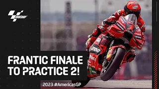 Frantic last 5 minutes of #MotoGP P2! 🔥 | 2023 #AmericasGP 🇺🇸