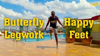 How to  do BUTTERFLY LEGWORK (Happy Feet) | Dance Tutorial | @chilubatheone