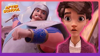 Peter Battles Sergeant De Smedt ⚔️ The Magician's Elephant | Netflix After School