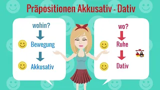 Deutsch lernen /Präpositionen- Akkusativ - Dativ - Wohin? wo?