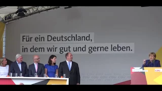 Wahlkampfauftakt - Angela Merkel in Gelnhausen | 14.08.2017 | komplett