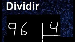 dividir 96 entre 4