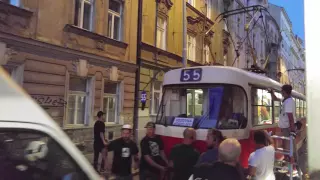 Natáčení filmu s tramvají T3