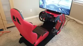 DIY Racing Simulator, vinyl wrapped Racing Rig for PS4!