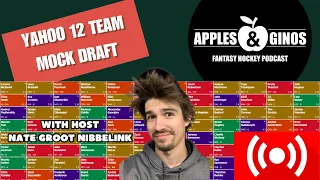 Yahoo 12-Team Fantasy Hockey Mock Draft - H2H Categories