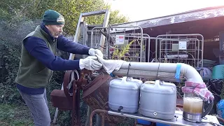 Steam Straightening Natural Saplings for Walking Sticks