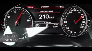 Audi A6 3 0 TDI Acceleration Speed Test 0-230 km⁄h