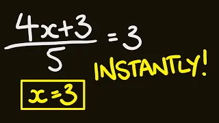 Algebra Trick - Solve Algebra Faster than you Learnt in School!