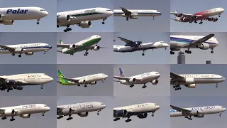 16/03/29 成田国際空港（成田空港） 飛行機の着陸シーン Landing Scene of Various Airliners at Narita Int'l Airport, RJAA