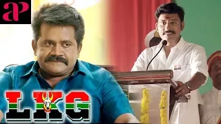 RJ Balaji wins the election | LKG Tamil Movie Scenes | RJ Balaji shot | JK Rithesh
