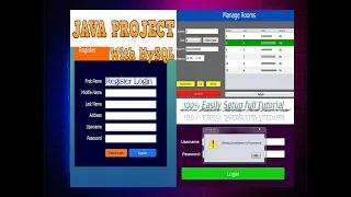 Java Project - Login and Register Tutorial- Form Step by Step - NetBeans And MySQL with FREE Code